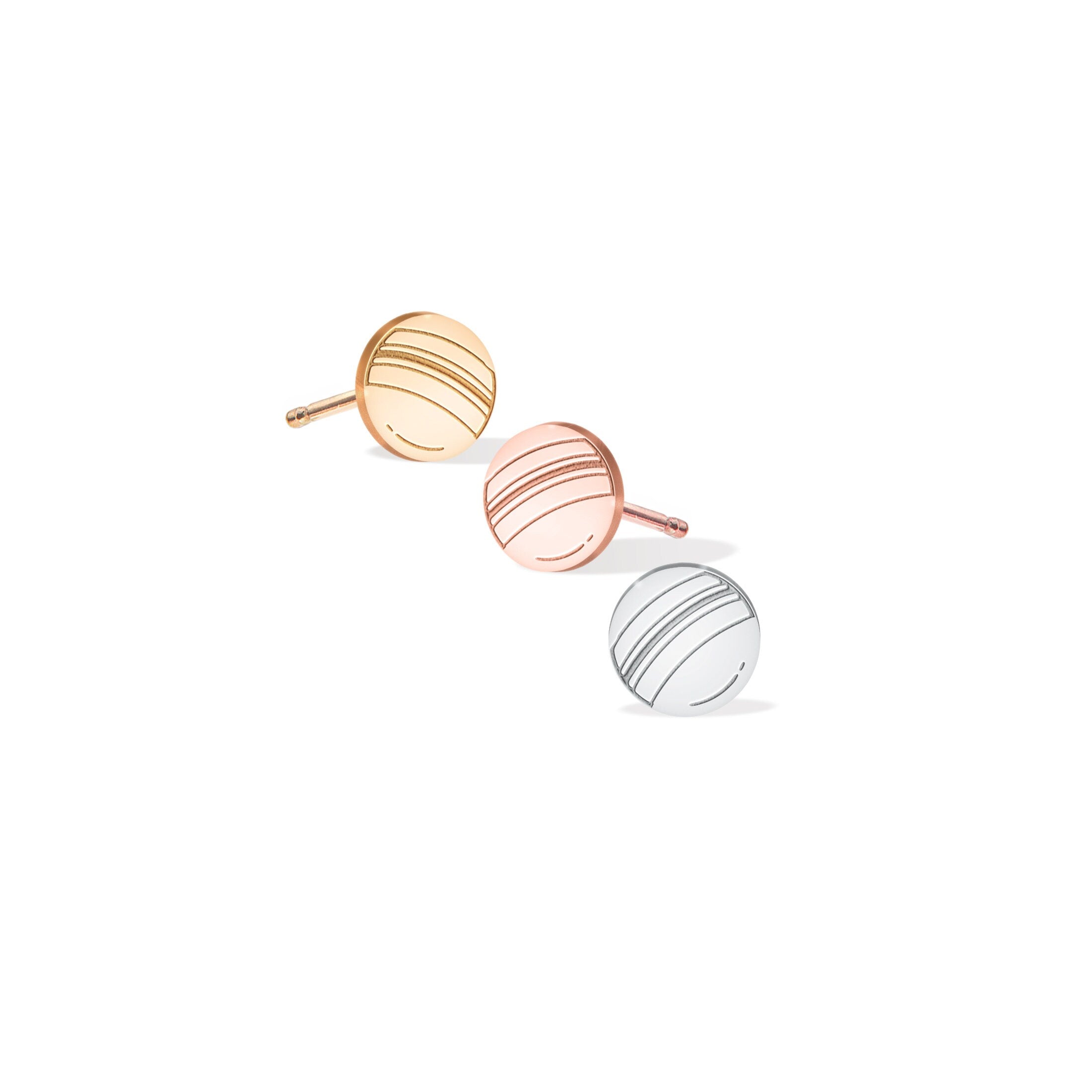 Cricket Ball Stud Earrings