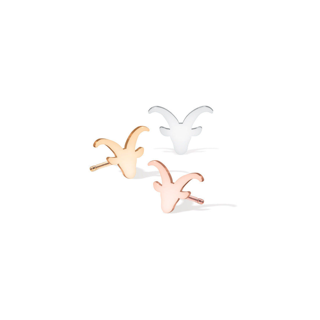 Horned Goat Earrings