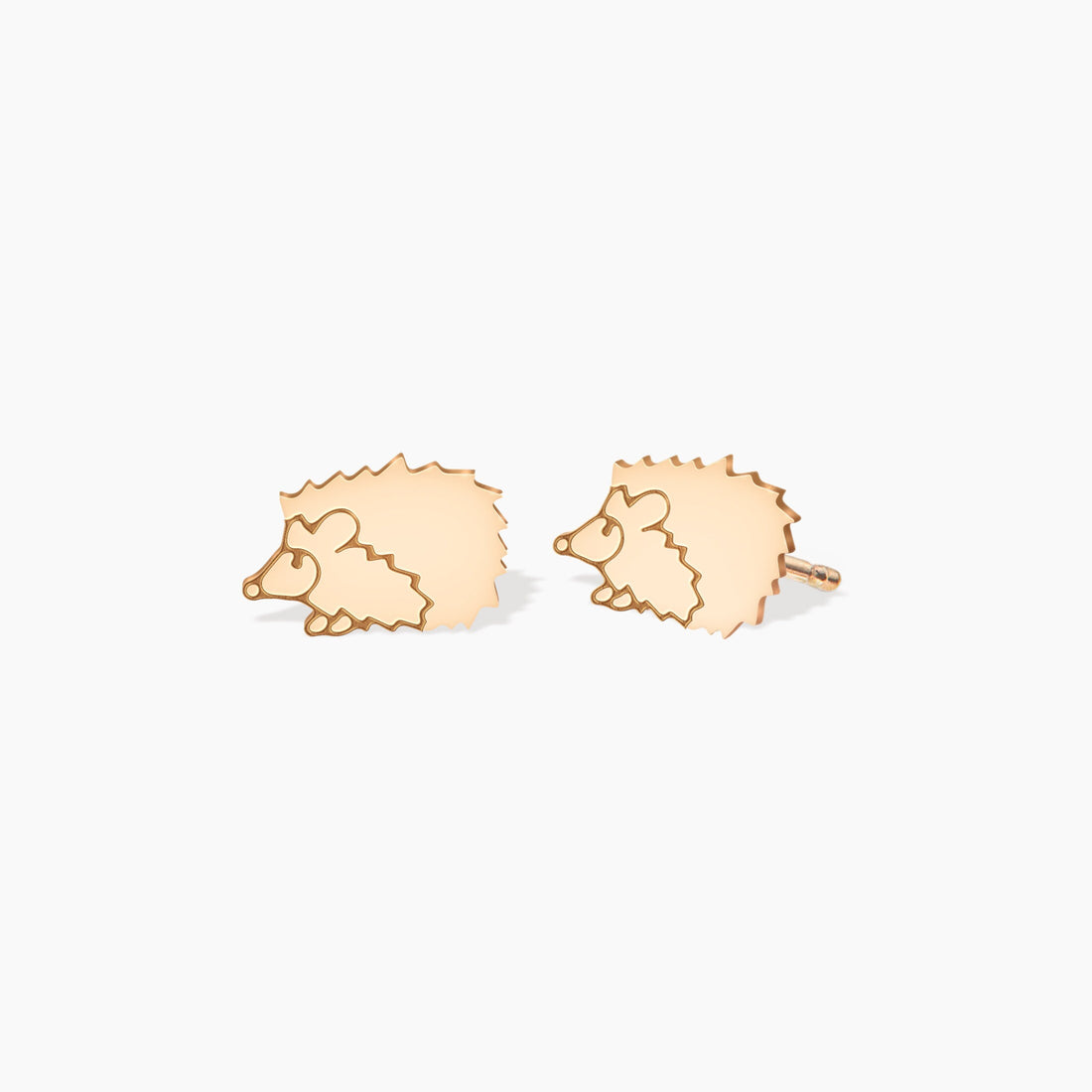 Hedgehog Studs 14k