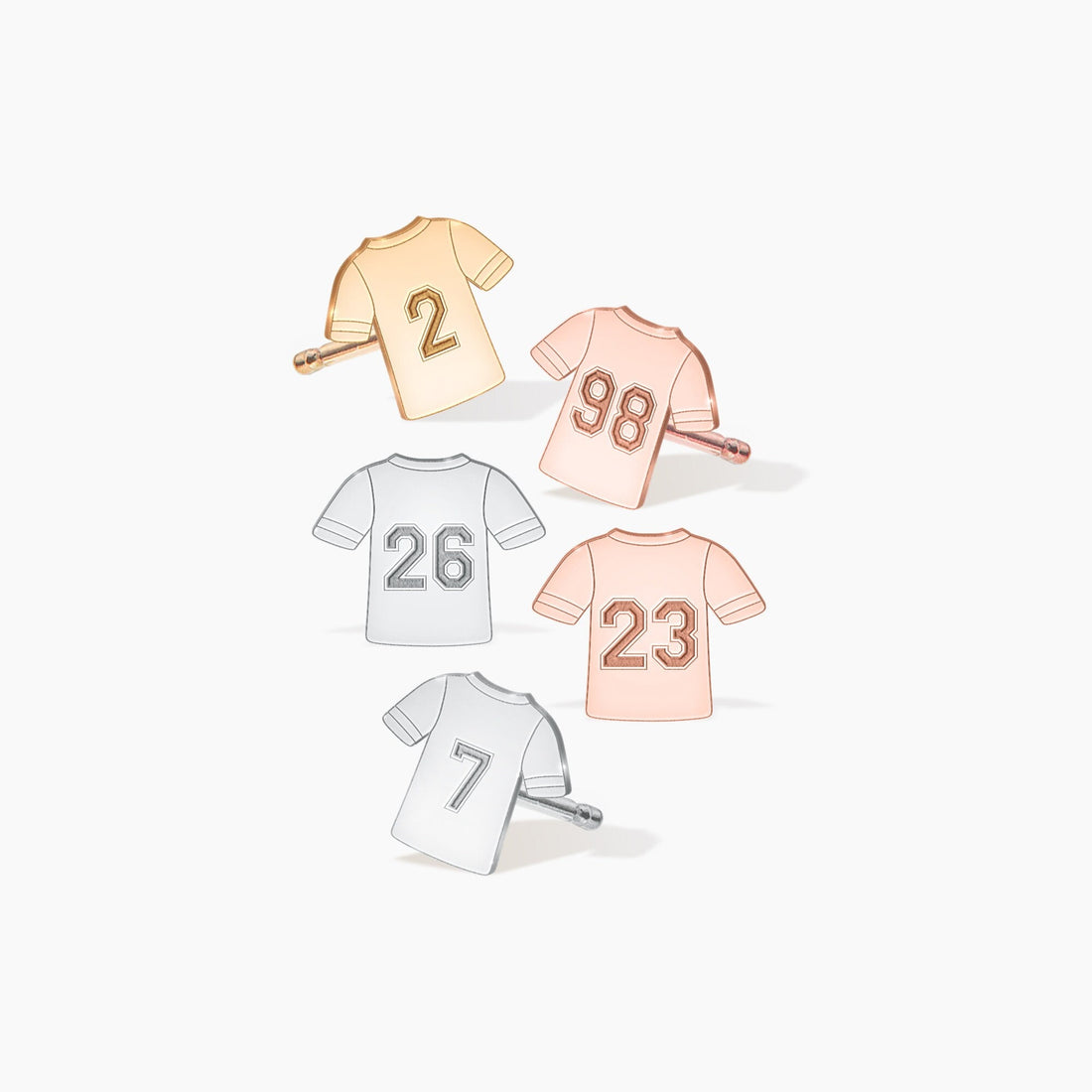 Sport Jersey Charm Earrings