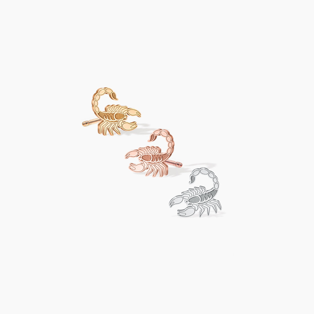 Scorpion Studs 14k