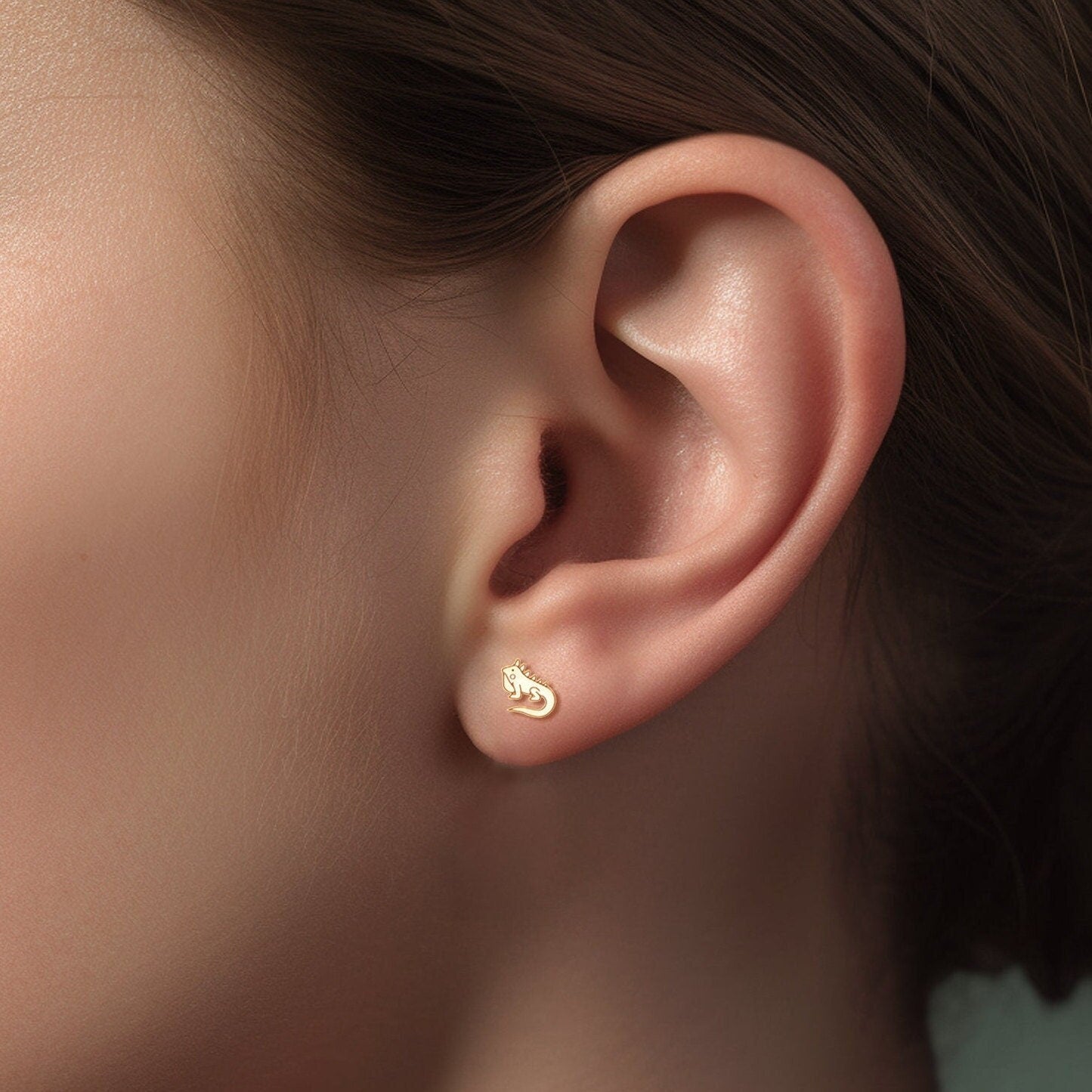 Iguana Stud Earrings