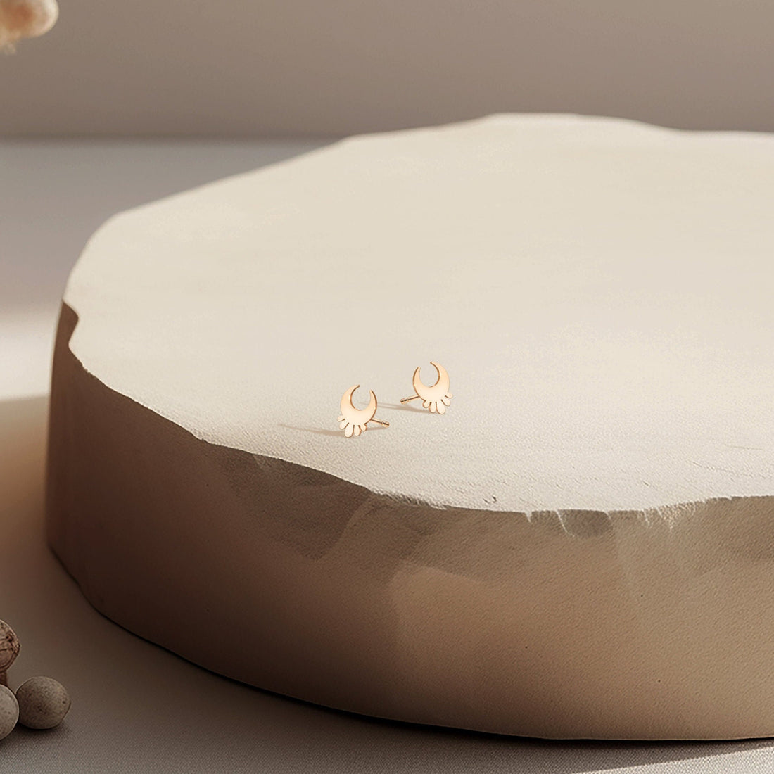 Moon Earrings Dainty