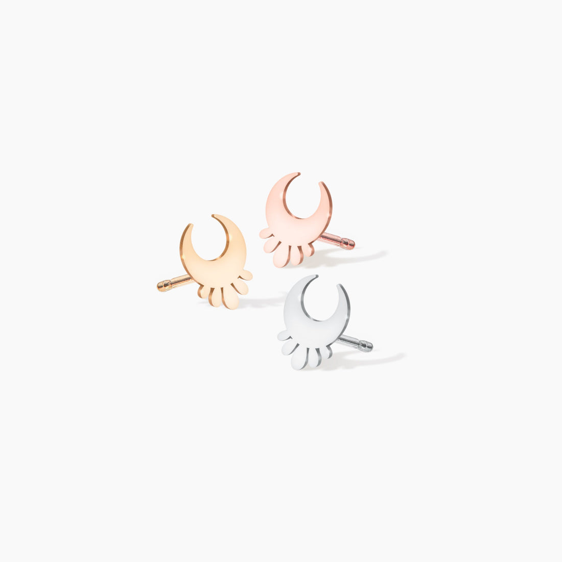 Moon Earrings Dainty
