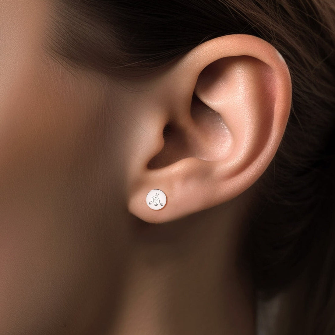 Hockey Disc Earrings