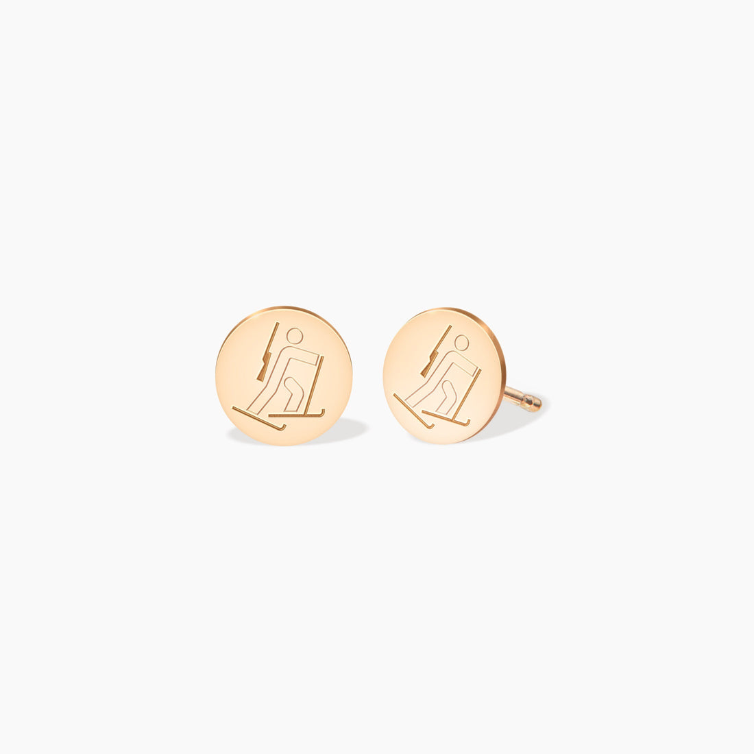 Biathlon Disc Earrings