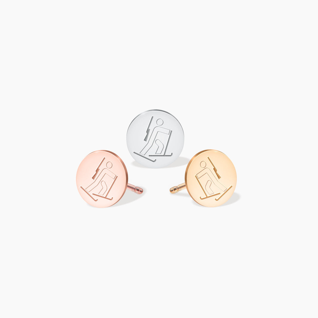 Biathlon Disc Earrings