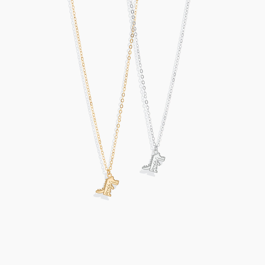 Crocodile Standing Charm Necklace