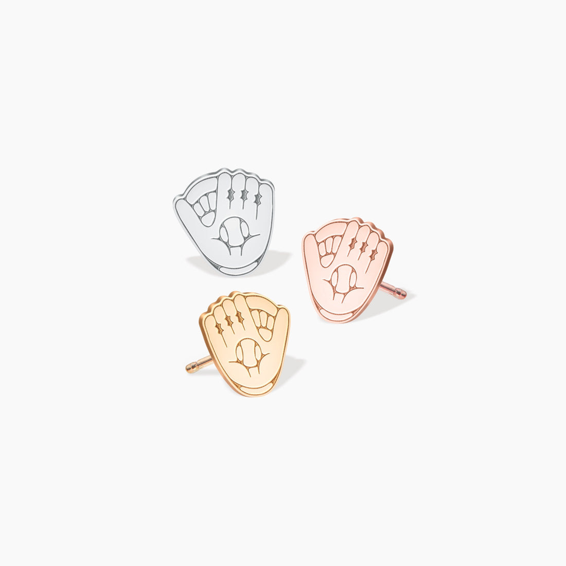 Baseball Glove Stud Earrings