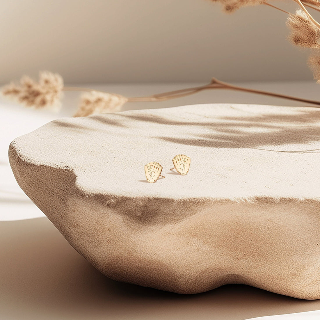Baseball Glove Stud Earrings