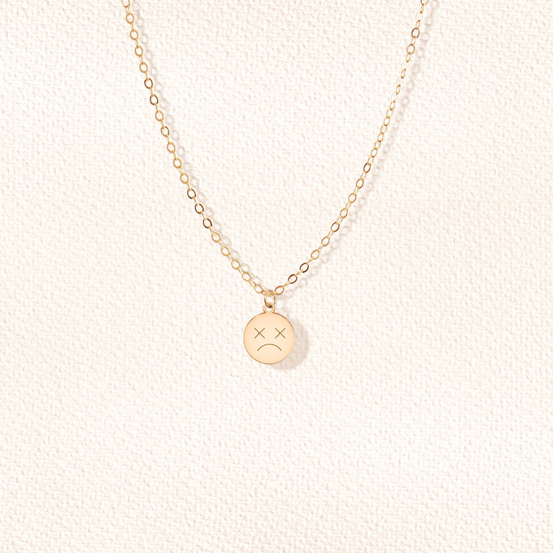 Dead Emoji Pendant Necklace