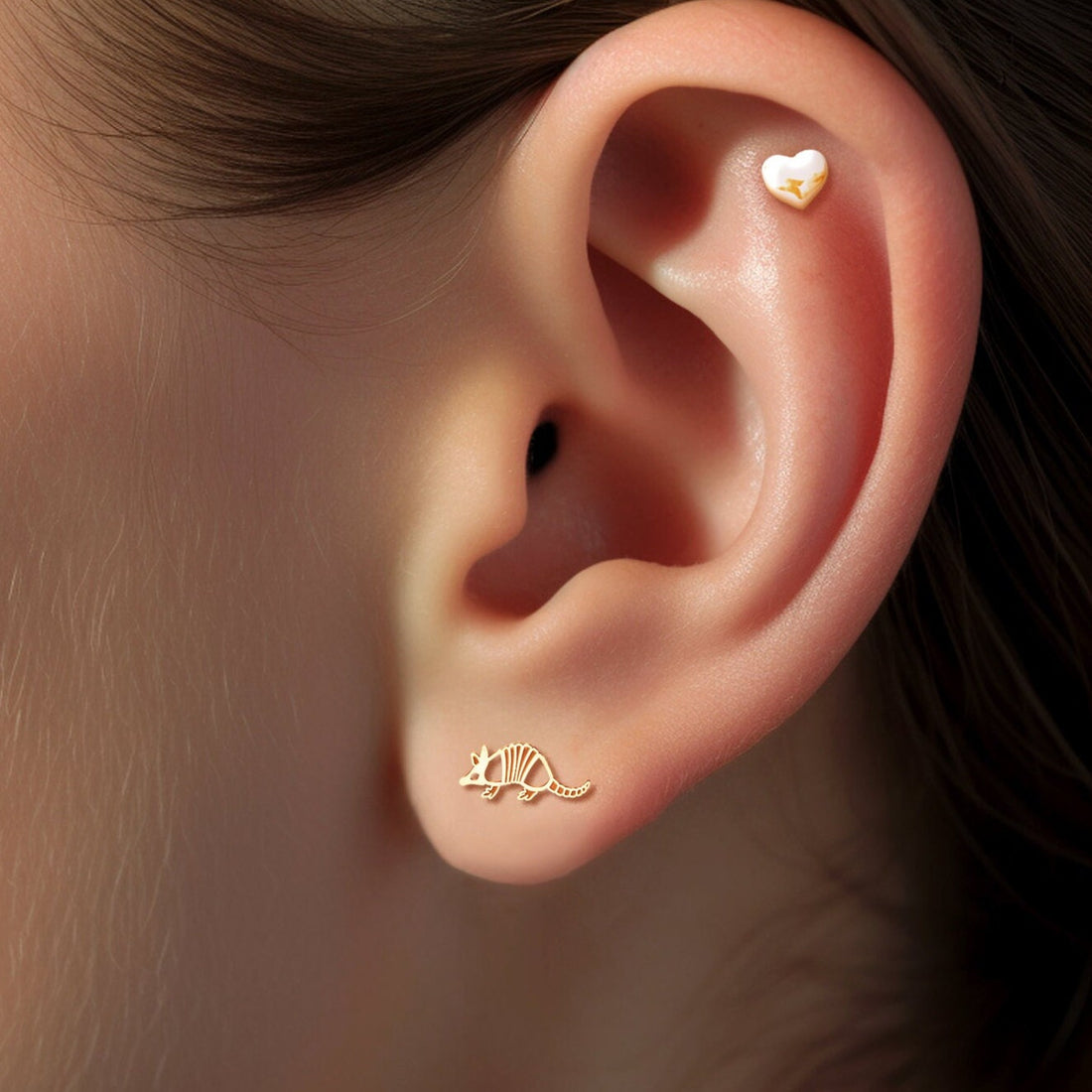 Armadillo Anteater Earrings