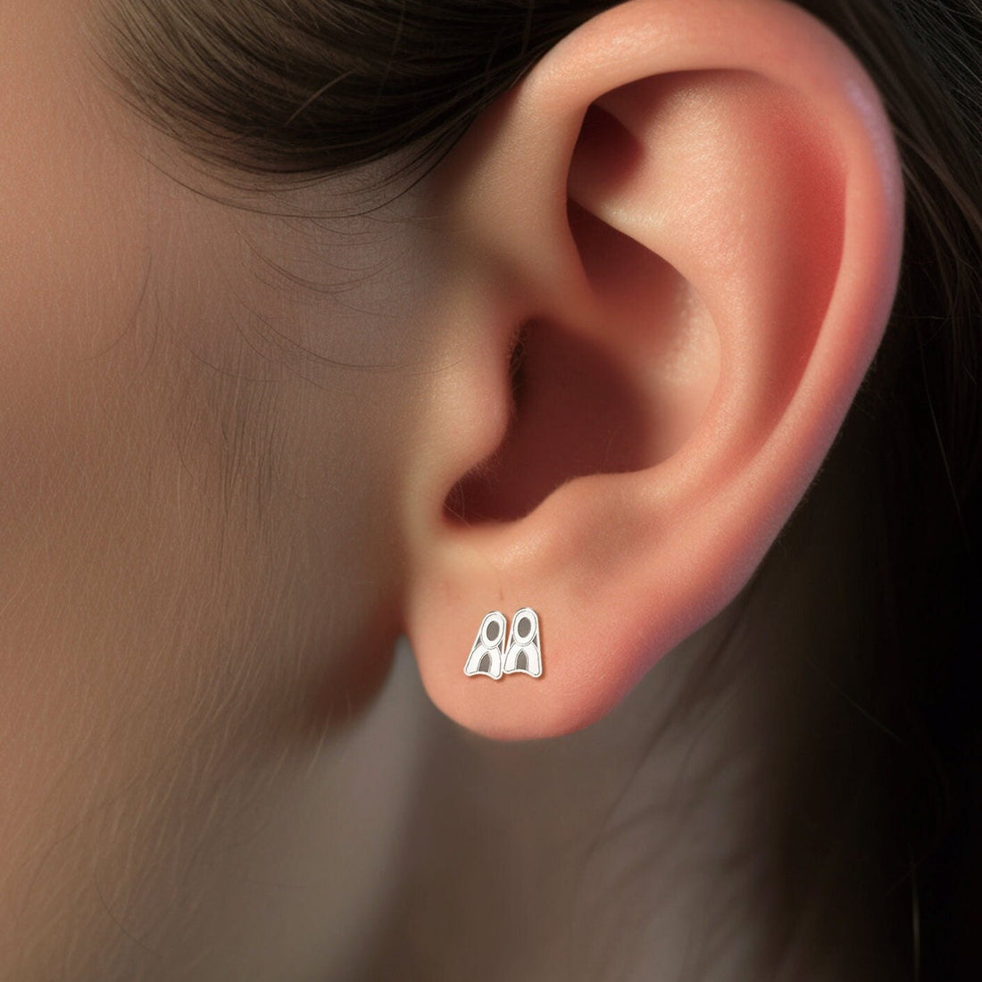 Scuba Flippers Earring