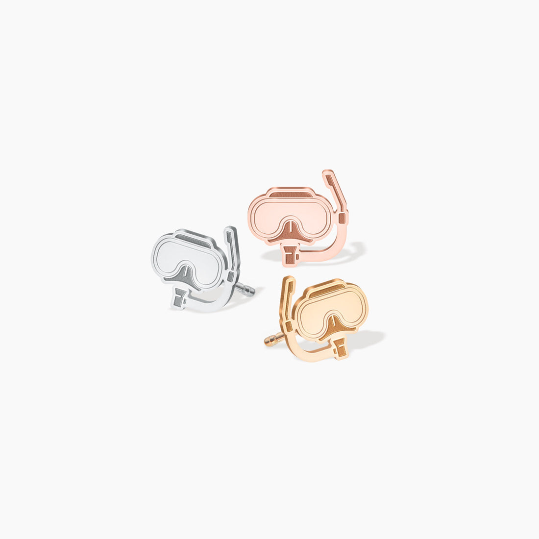 Scuba Diver Mask Stud Earrings