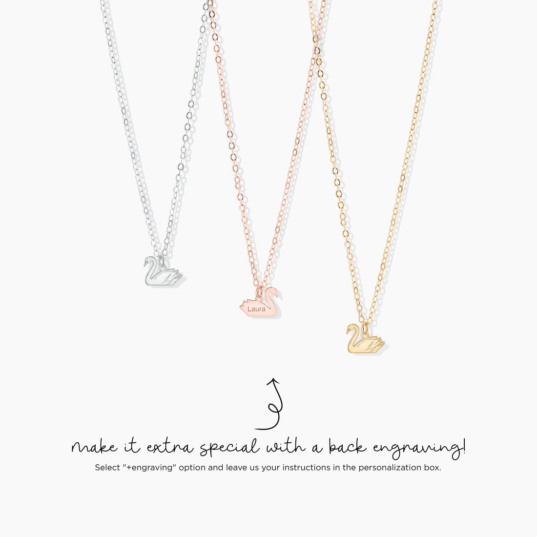 Swan Pendant Necklace