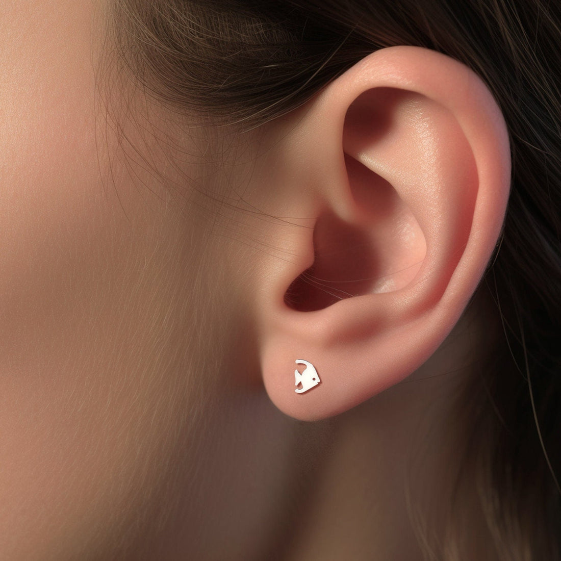 Fish Stud Earrings