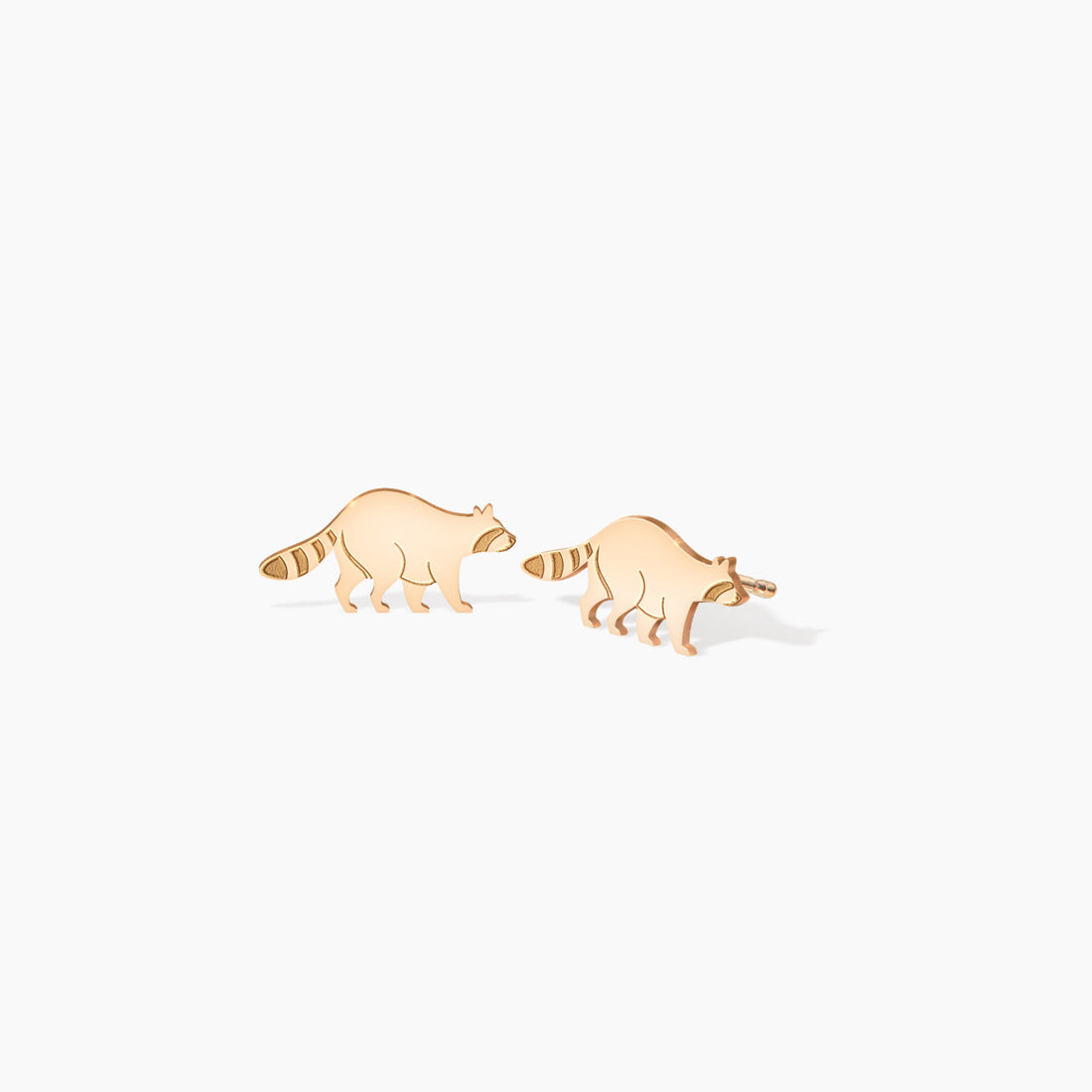 Raccoon Earrings Trash