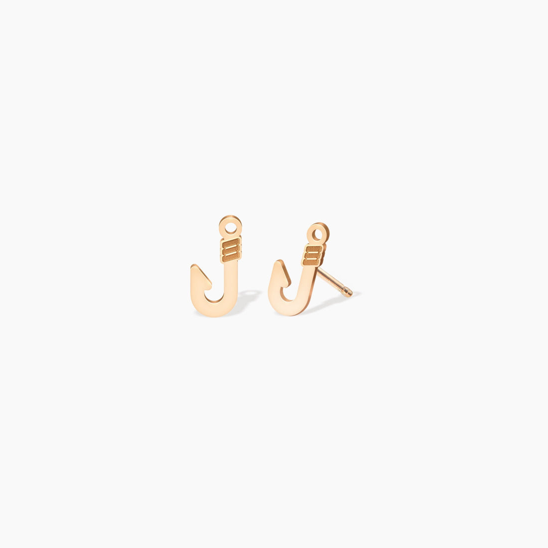 Fishing Hook Charm Earrings