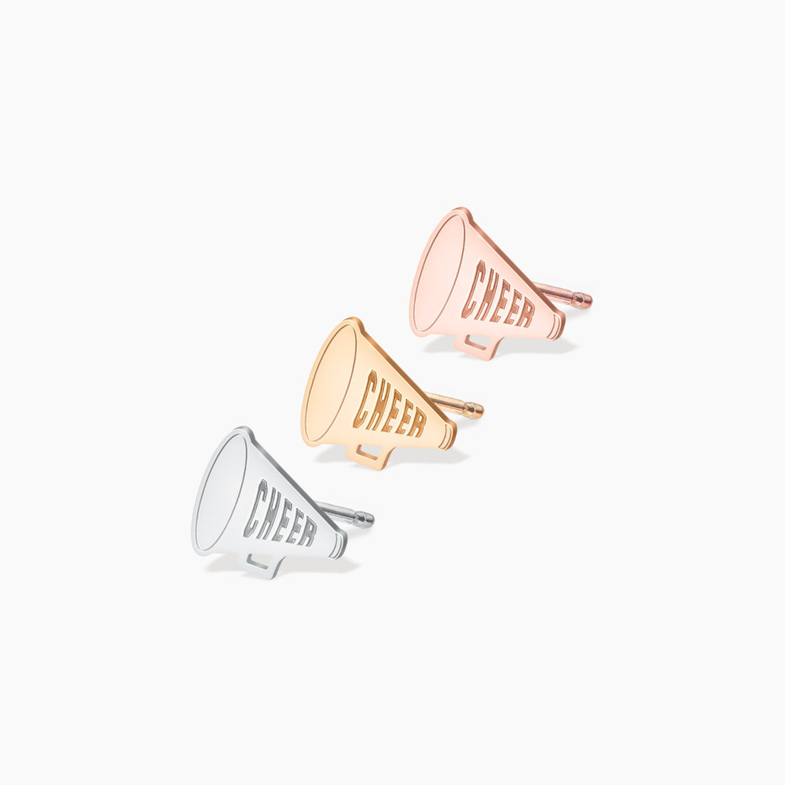 Cheer Megaphone Stud Earrings