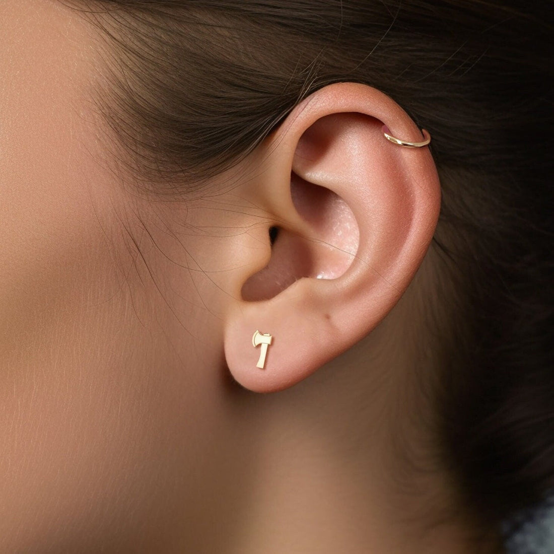 Hatchet Charm Earrings