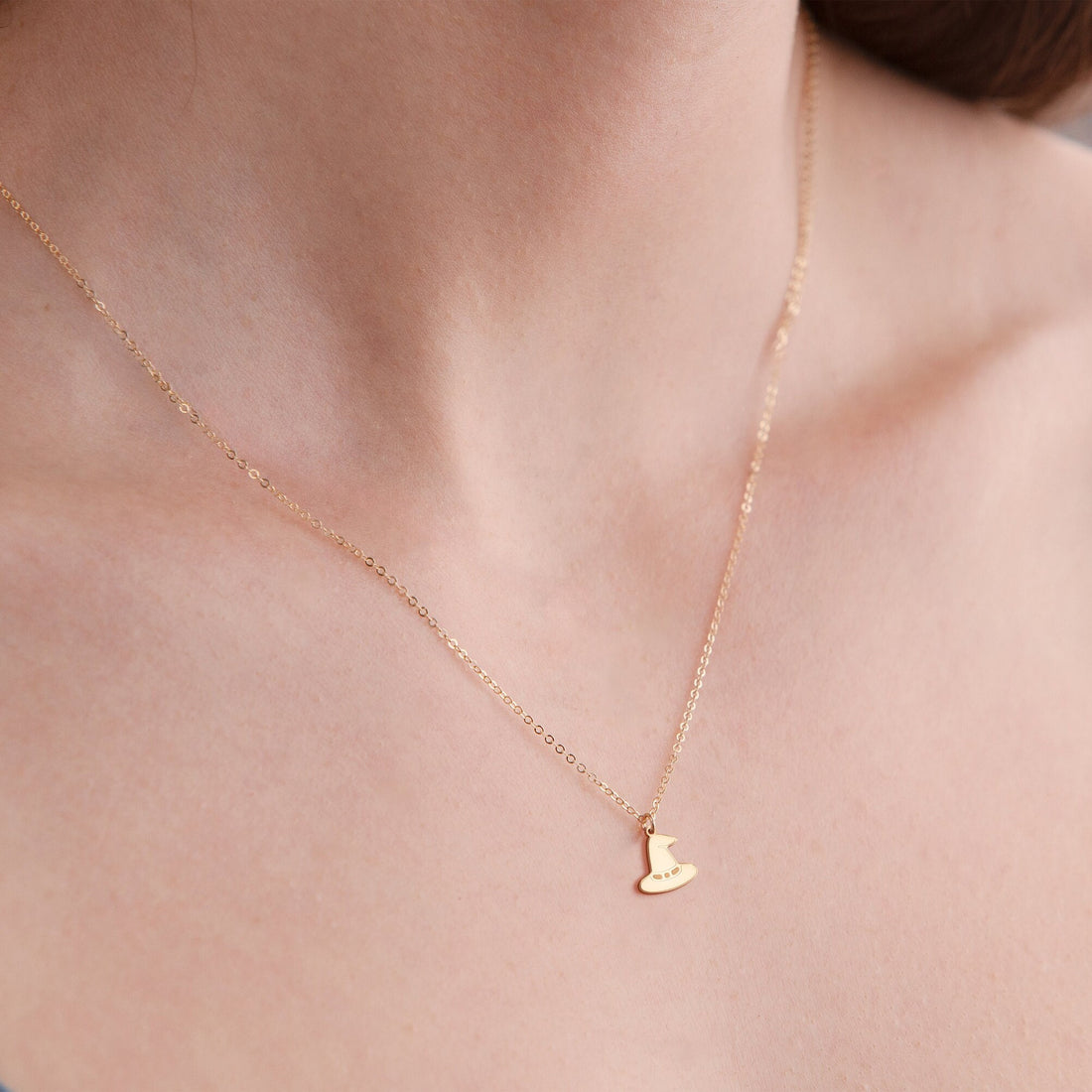 Witch Hat Pendant Necklace