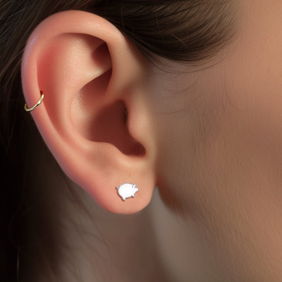 Pig Studs Cute