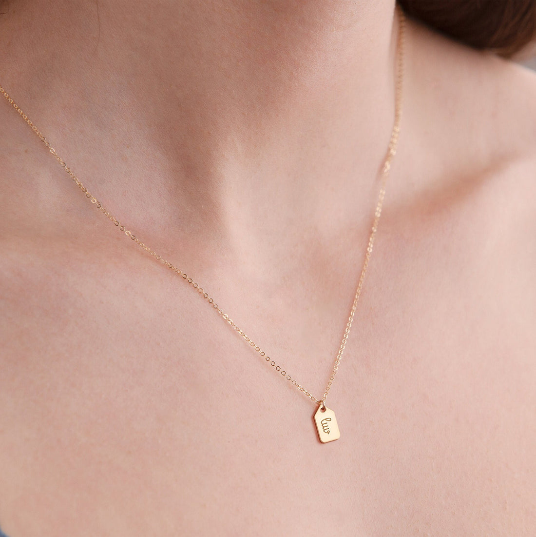 Tiny Tag Necklace