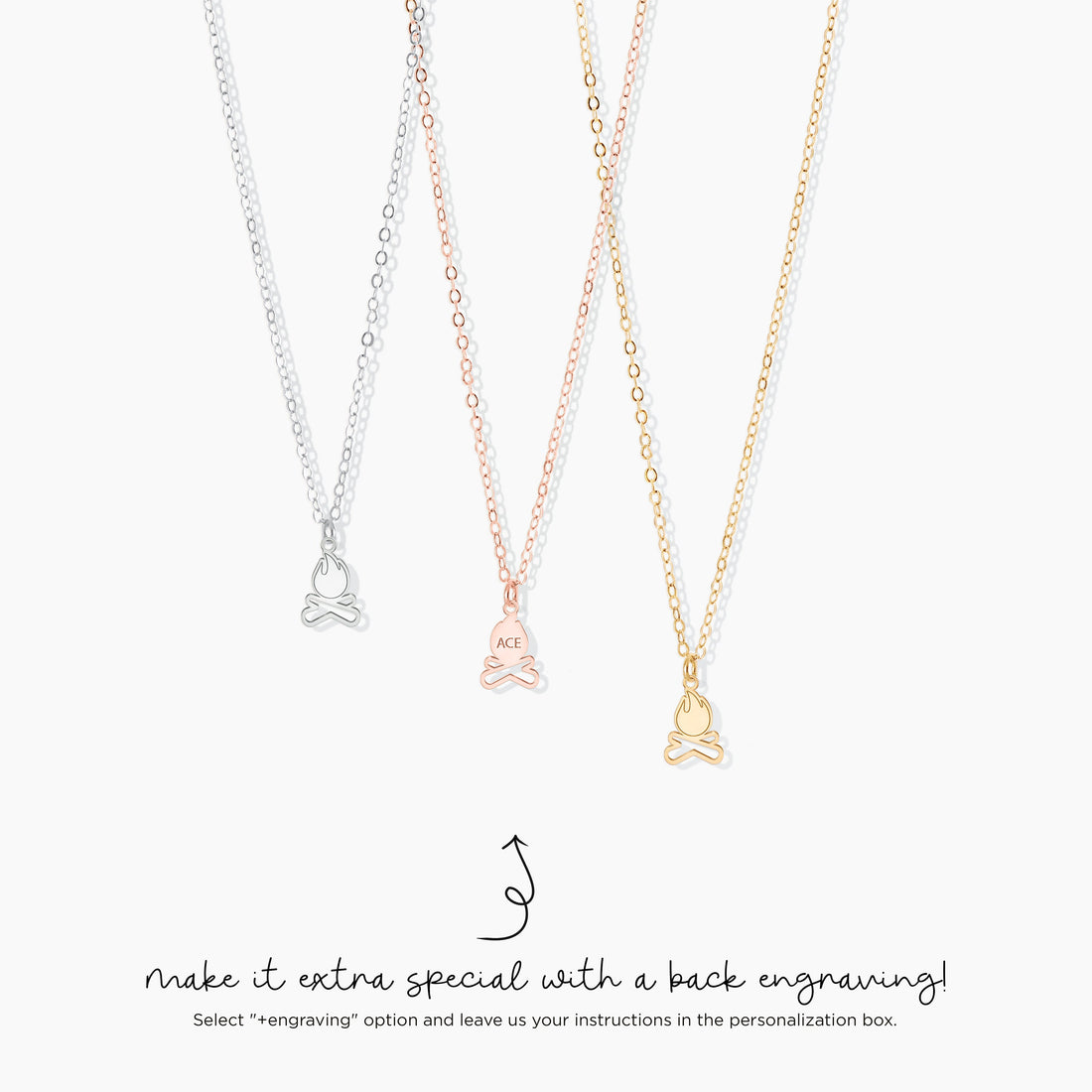 Campfire Necklace Camping