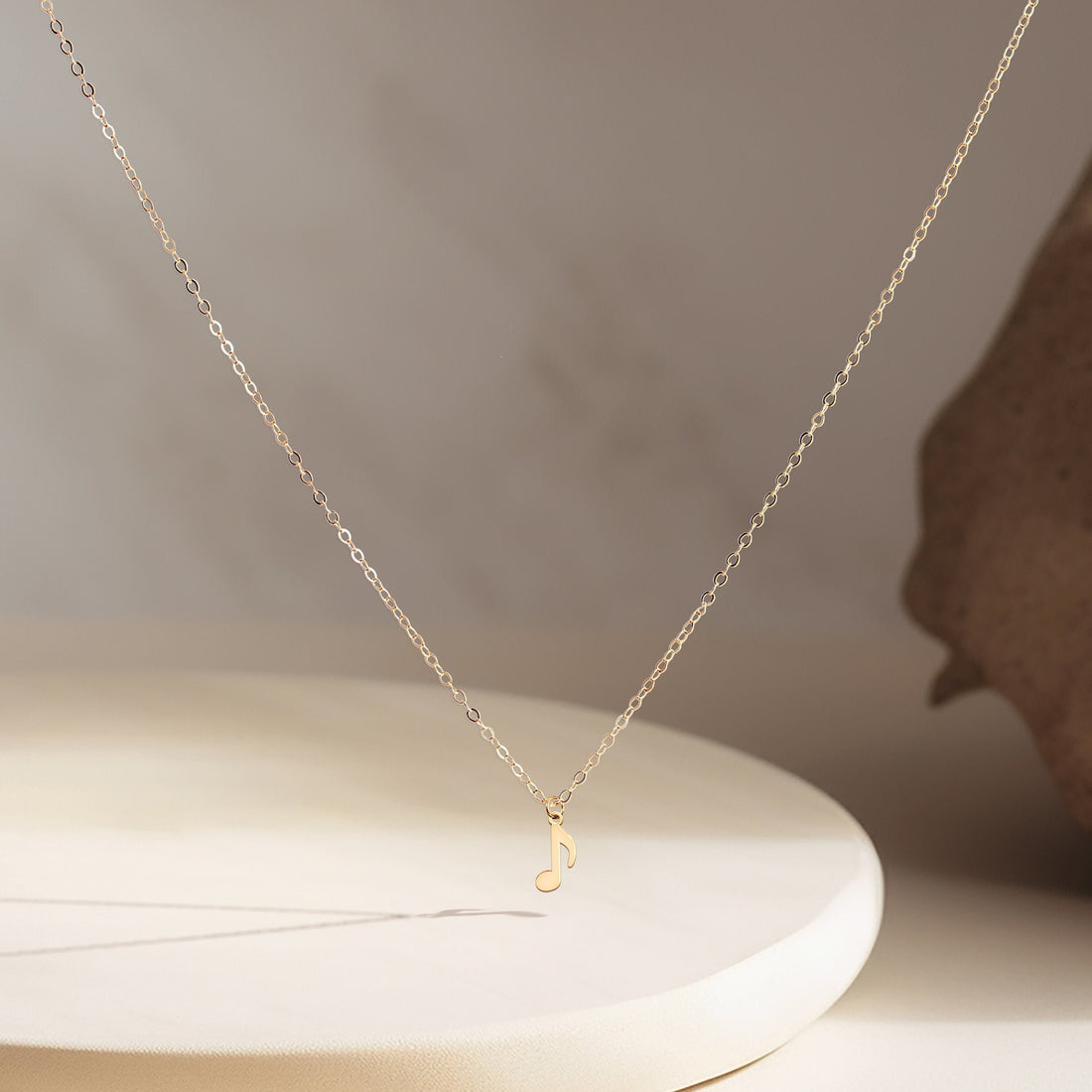 Music Note Pendant Necklace