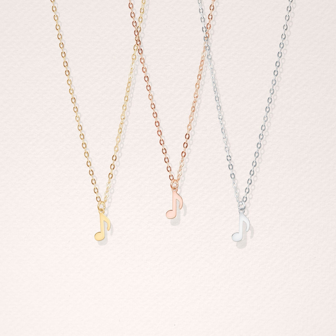Music Note Pendant Necklace