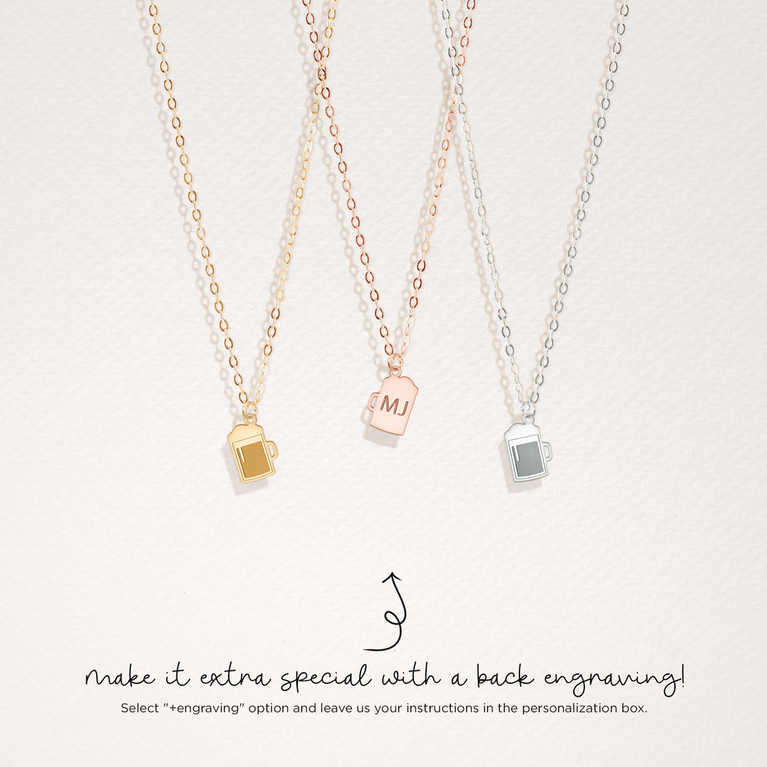 Beer Mug Necklace