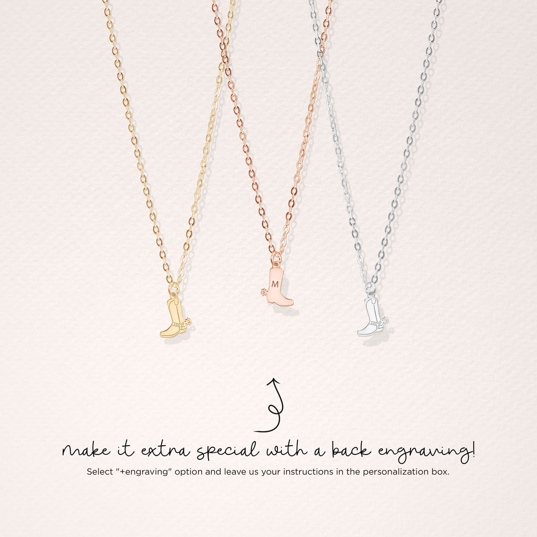 Cowboy Boot Spur Necklace