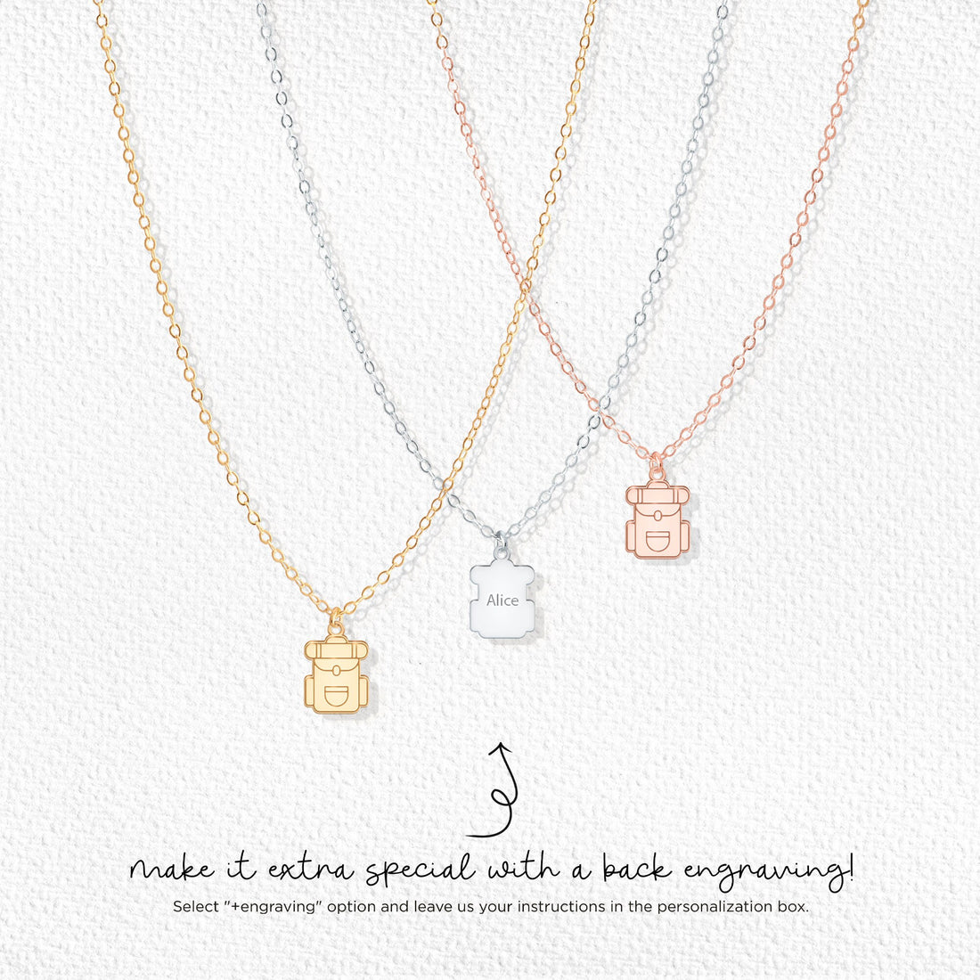 Camping Backpack Necklace