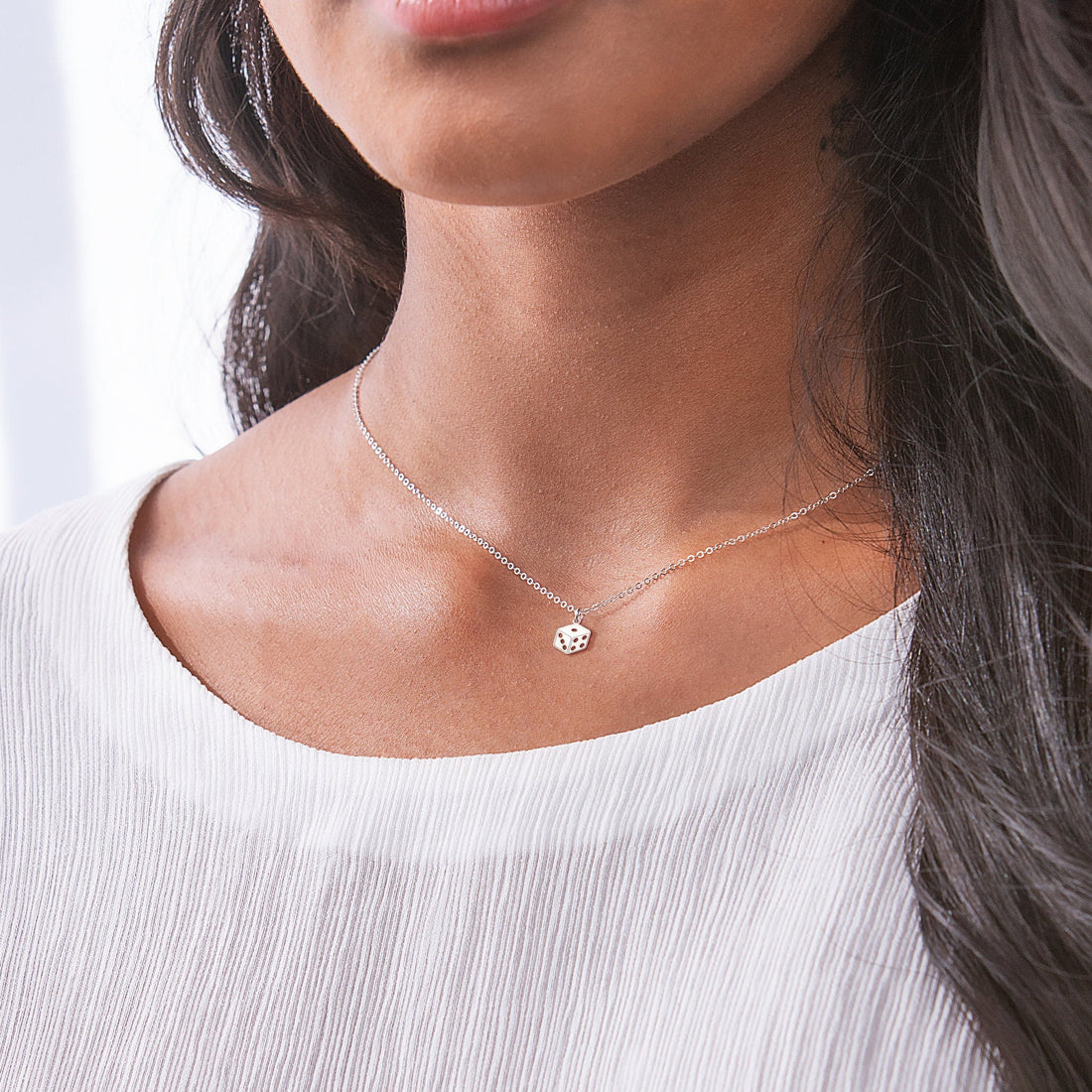 Dice Pendant Necklace