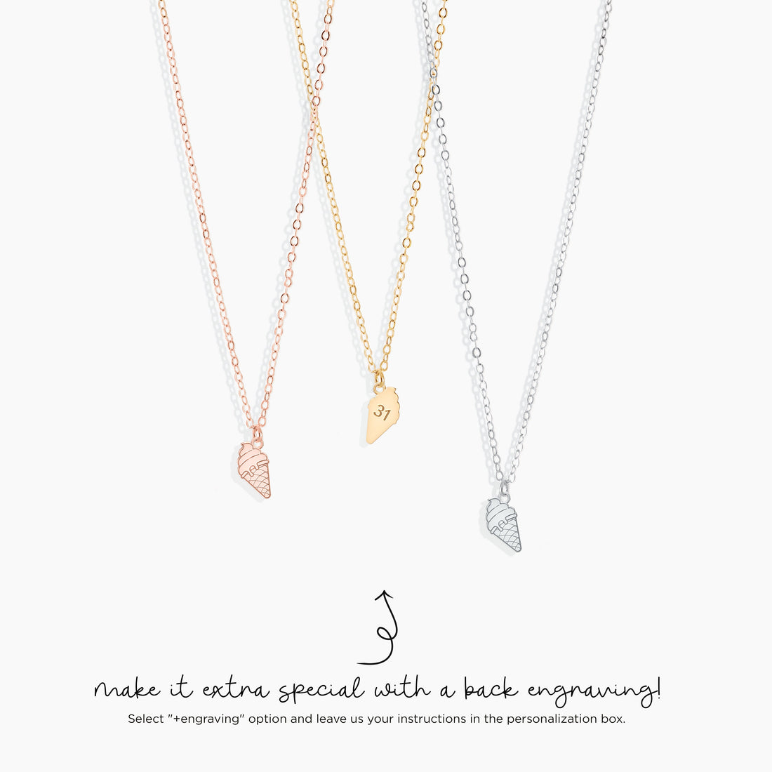 Ice Cream Cone Necklace
