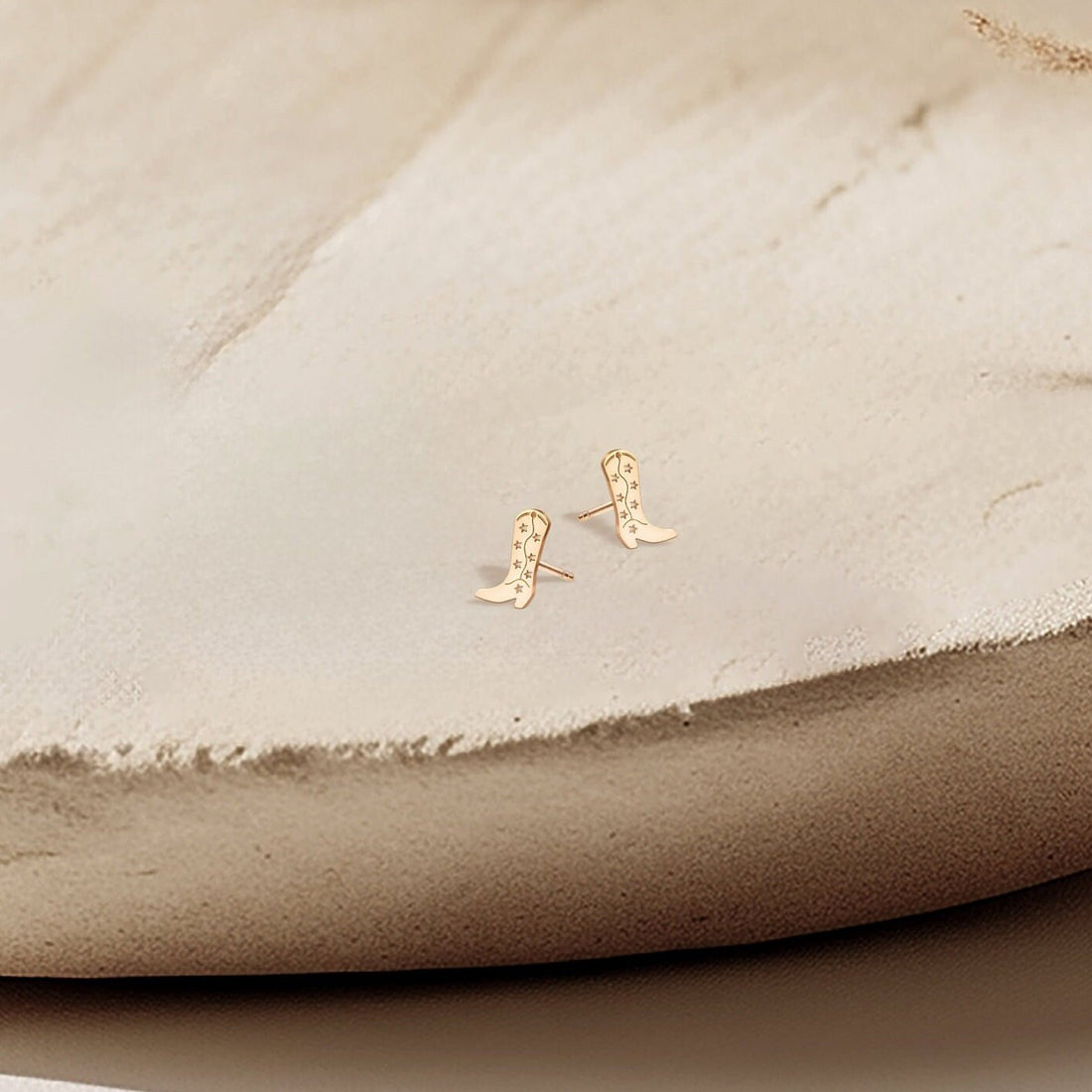 Cowboy Boot Stud Earrings