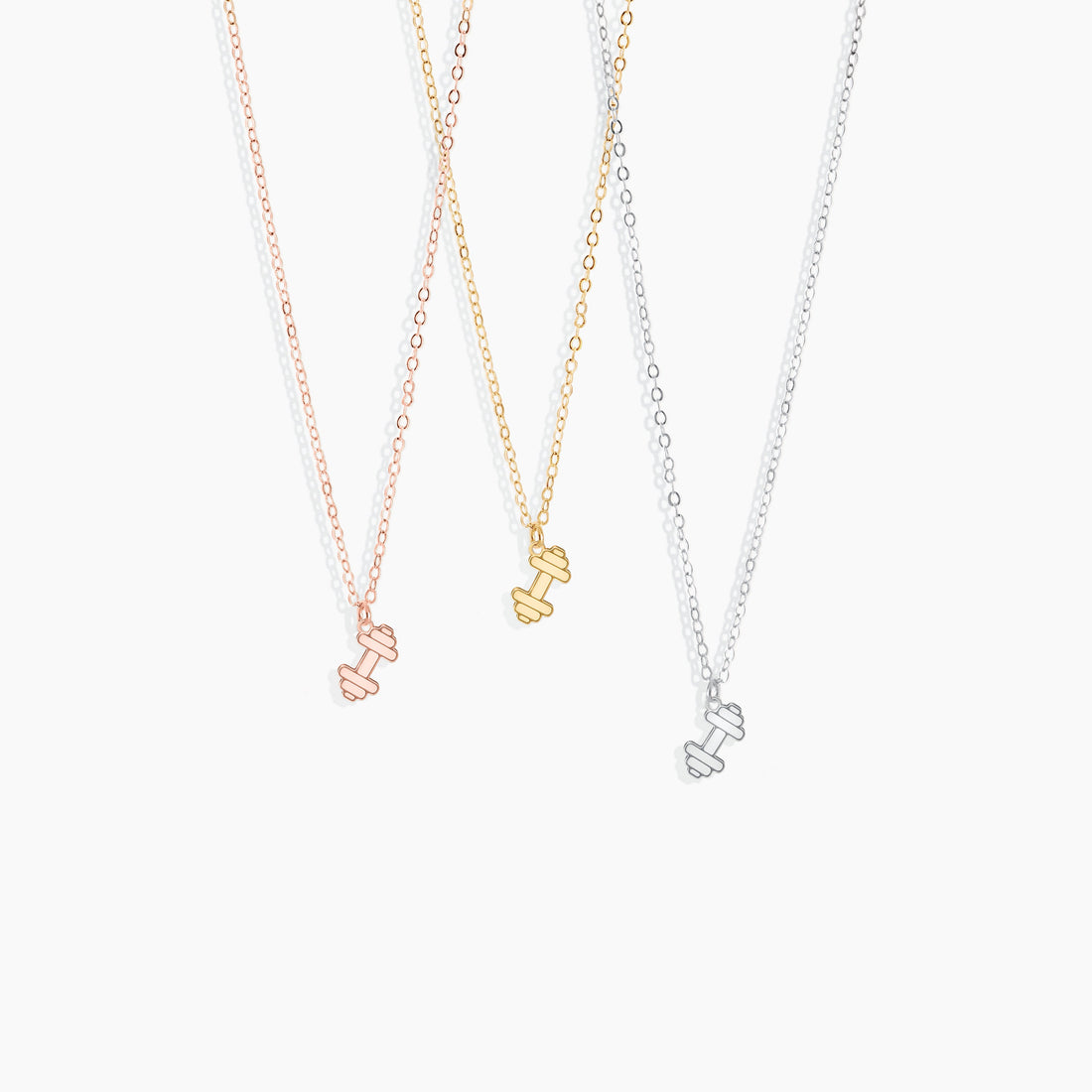 Dumbbell Pendant Necklace