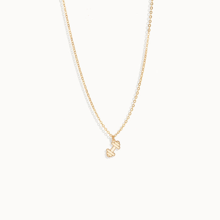 Dumbbell Pendant Necklace