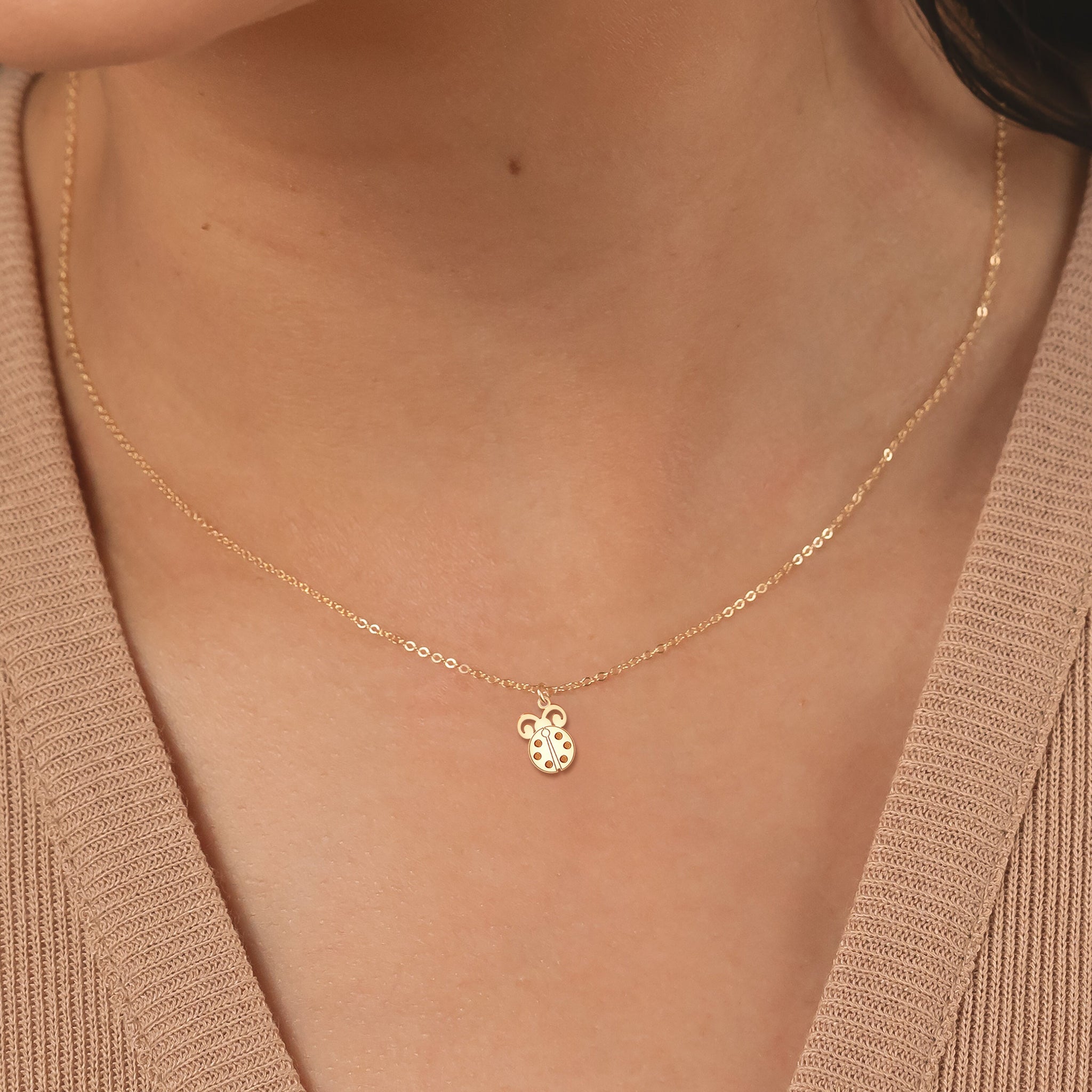 Ladybug Pendant Necklace