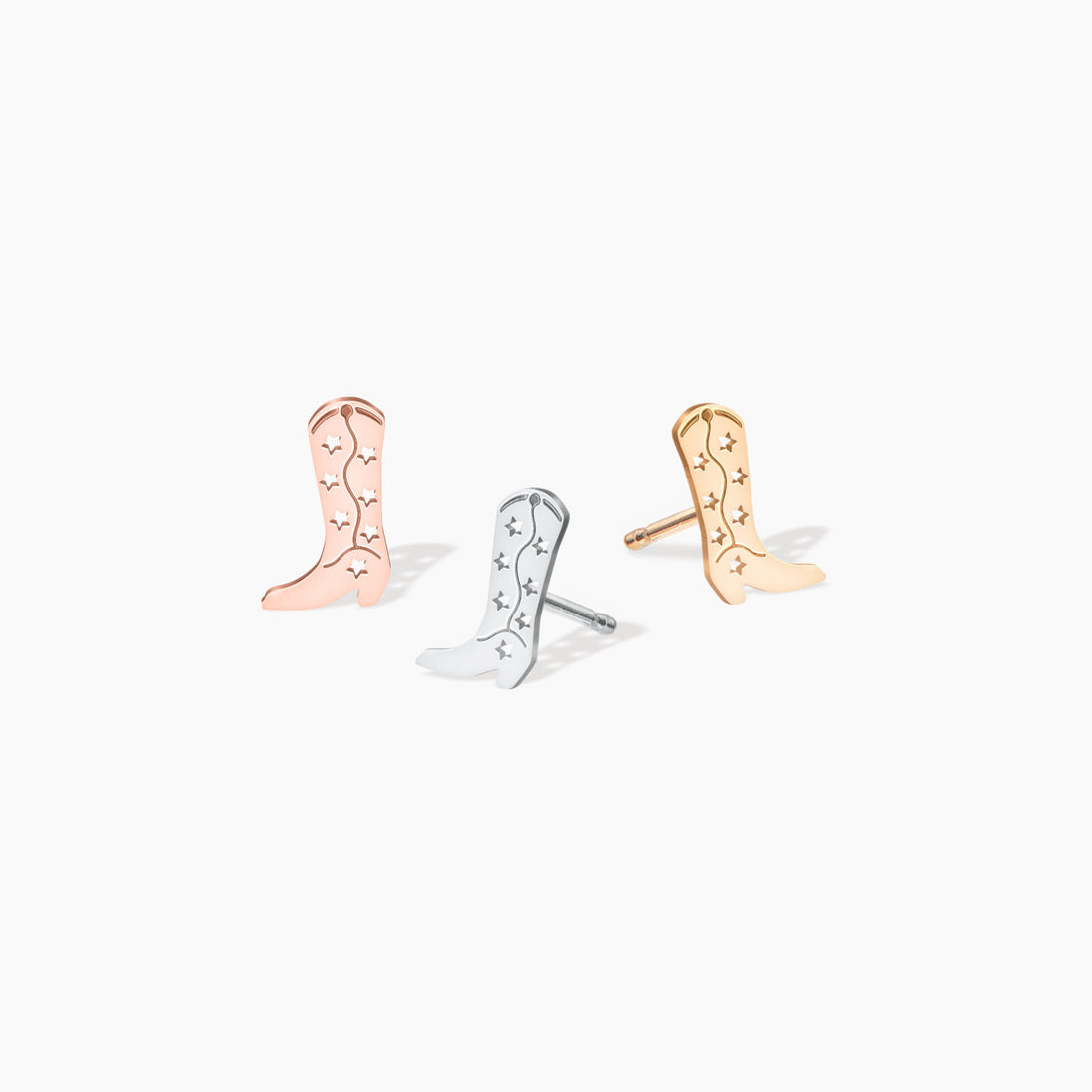 Cowboy Boot Stud Earrings