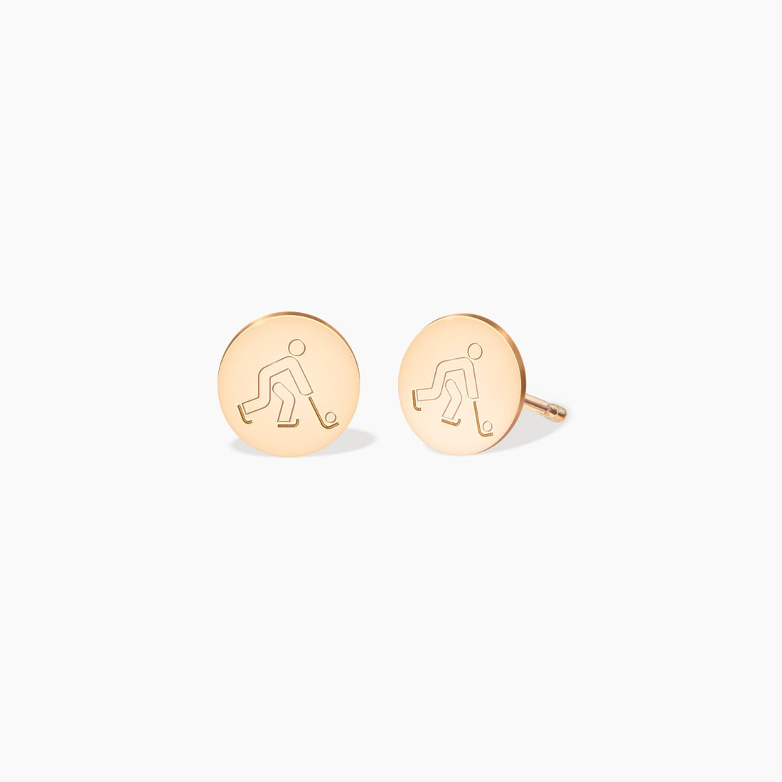 Hockey Disc Earrings