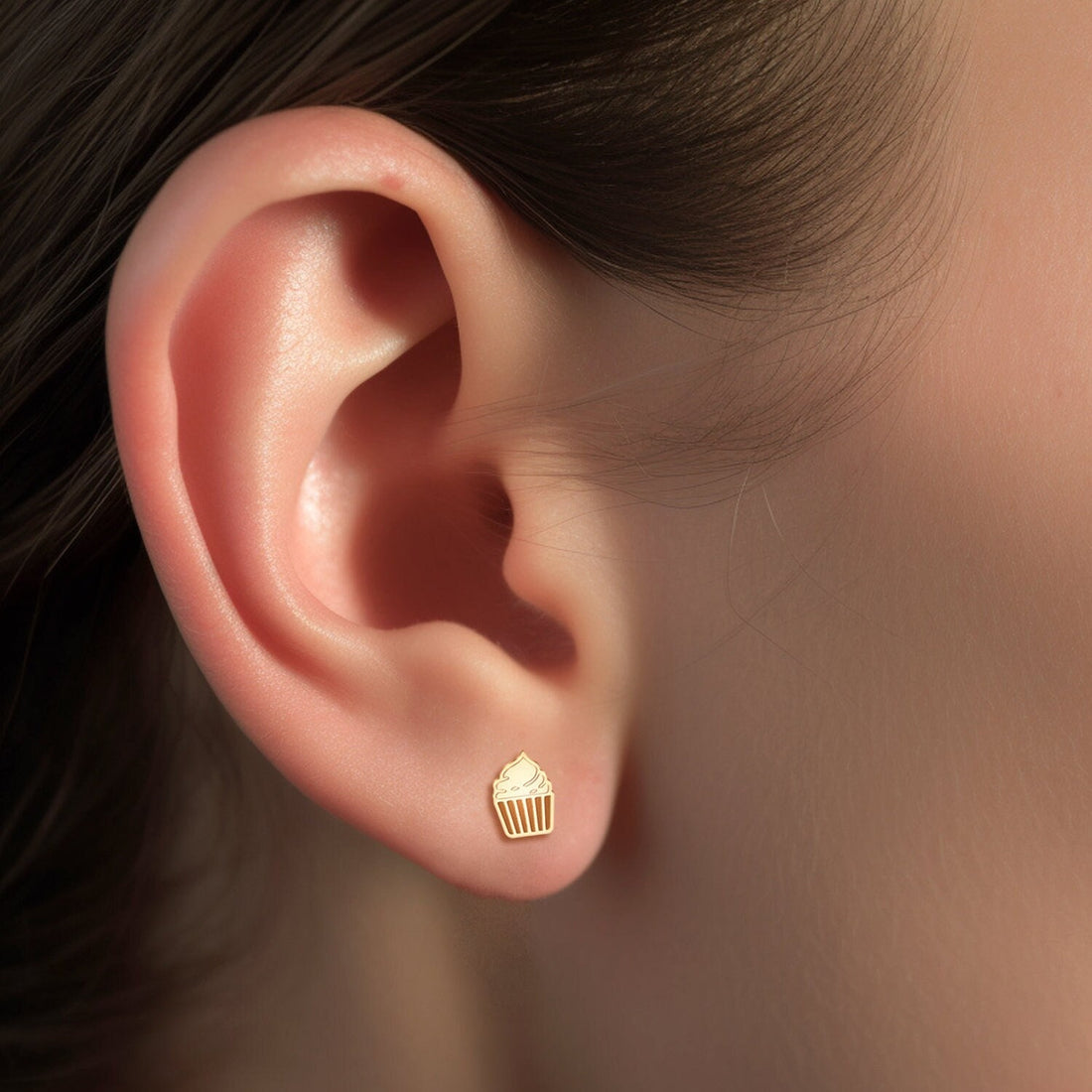 Cupcake Earrings Baker