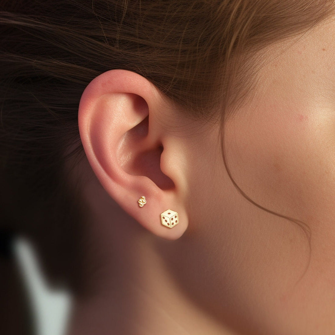 Dice Stud Earrings