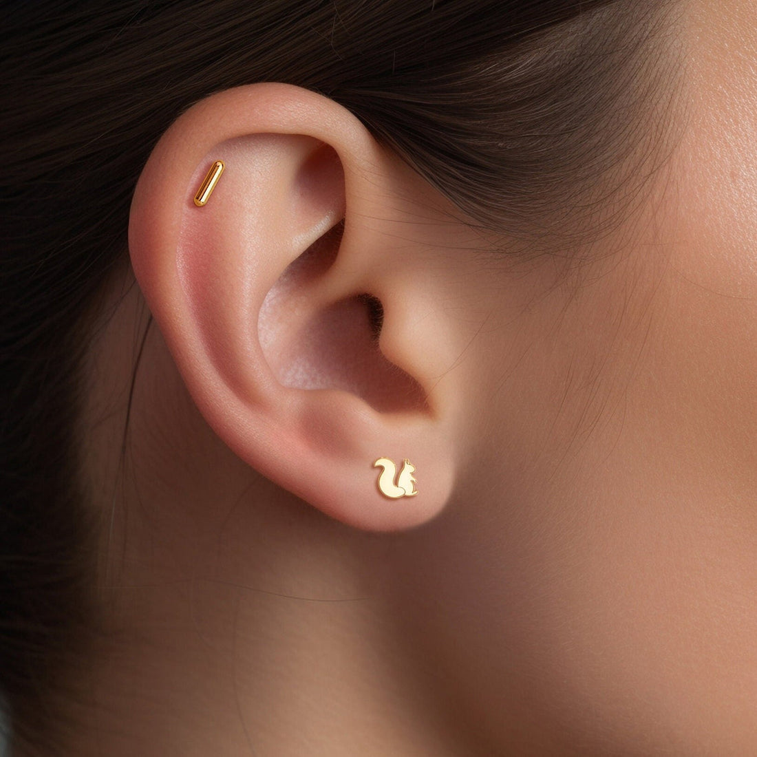 Squirrel Stud Earrings