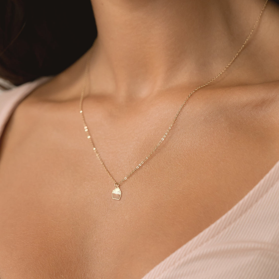 Cupcake Pendant Necklace