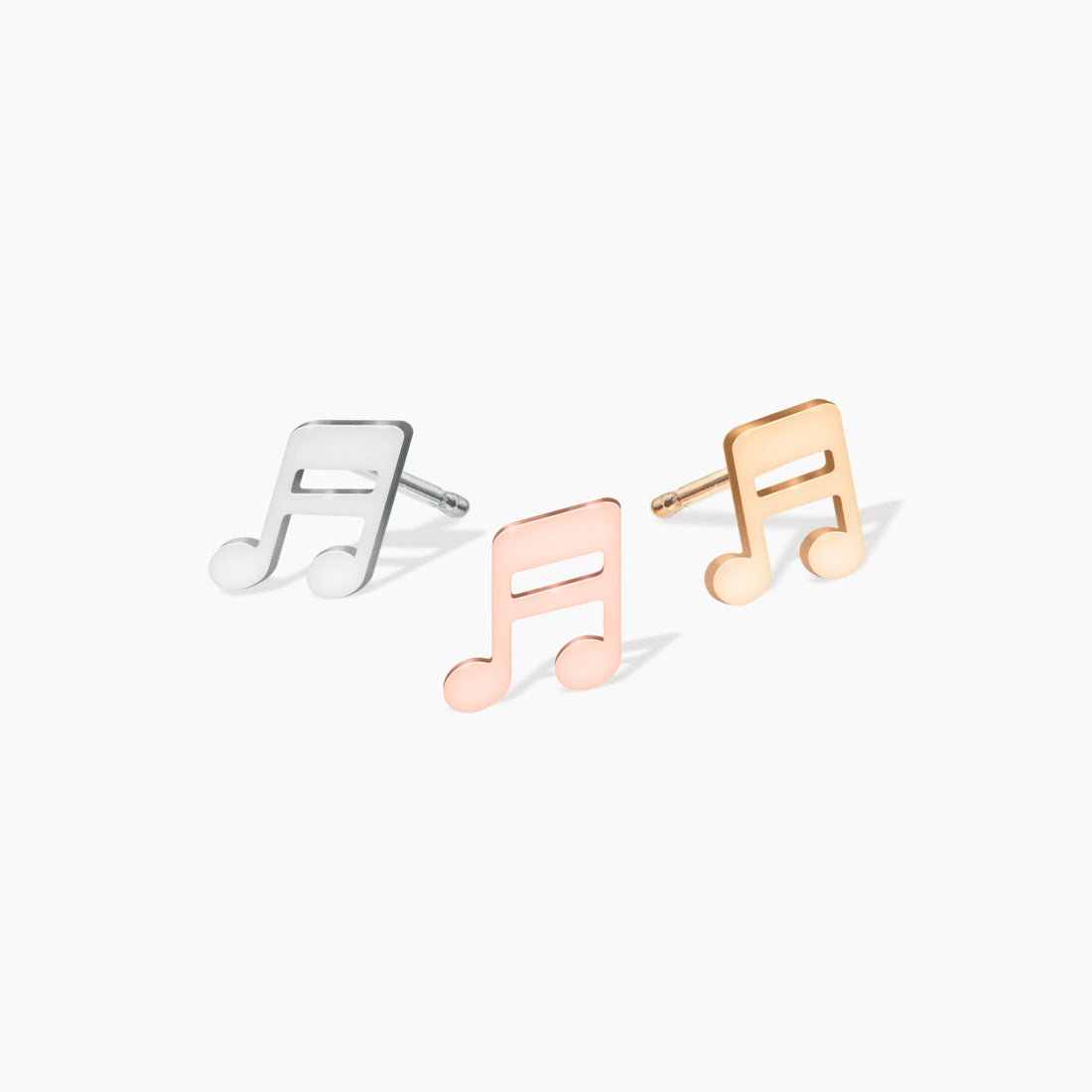 Music Note Stud Earrings