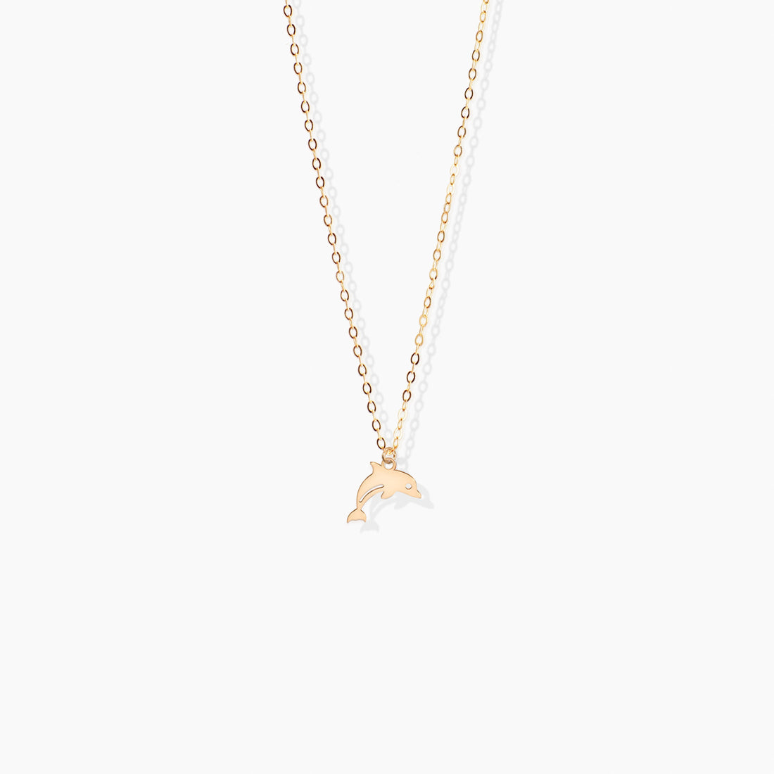 Dolphin Pendant Cable Necklace
