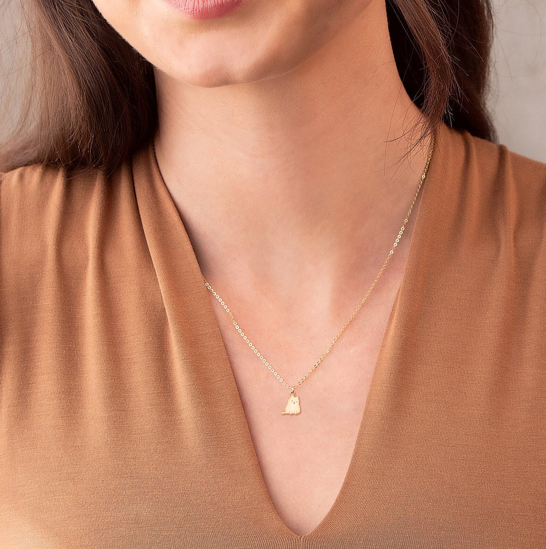 Cat Charm Necklace