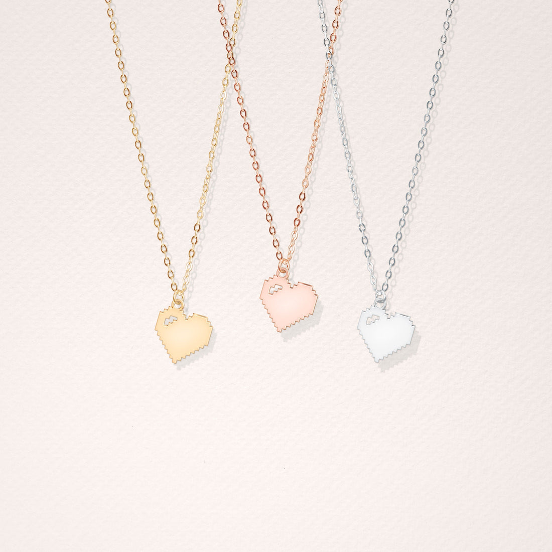 Pixel Heart Charm