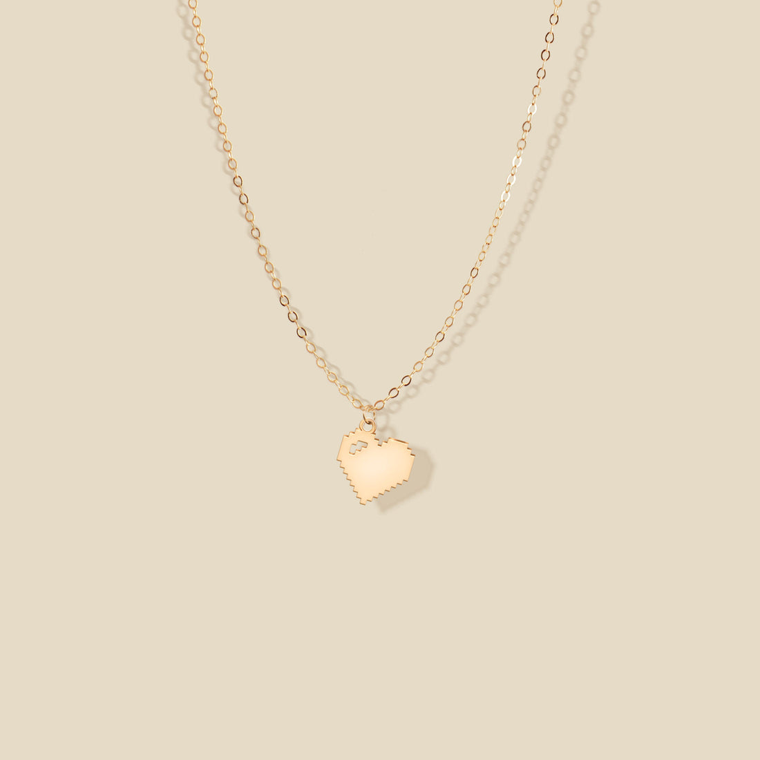 Pixel Heart Charm